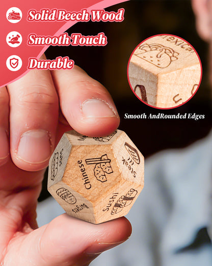 Valentines Day Gifts for Him Her, Anniversary Gifts for Men Women,Date Night Food Dice,Funny Gag Gifts for Couples,  Birthday Wedding Easter& White Elephant Gifts