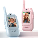 Video Walkie Talkies for Kids,2 Pack Rechargeable Long Range Facetime Walkie Talkies for Boys Girls Ages 3-12,Toddler Toys for Family Games,Kid Gifts for Indoor Outdoor Camping Hiking Adventure
